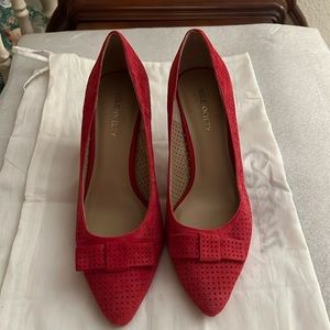 Sole Society Red Suede Shoes.  8B